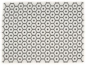 Fekete gyapjúkeverék takaró 140x180 cm Honey Black – Pappelina