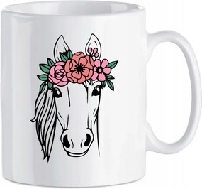 Bögre Ajándék Ló Virágok 330 ml