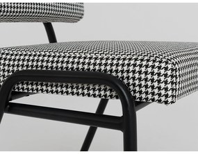 Fehér-fekete étkezőszék Simple - CustomForm