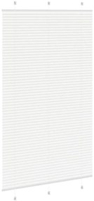 pliszírozott redőny Fehér 115x200cm szövetszélesség 114,4cm