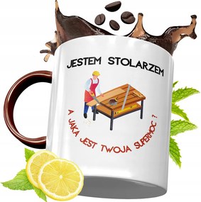 Bordó Bögre Asztalosnak Születésnapra Ajándék fényképes nyomattal