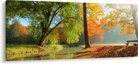 Kép - Nyugodt őszi táj (120x50 cm)