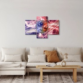 Kép - Földgolyó az áram alatt (90x60 cm)