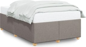 vidaXL tópszínű szövet ágykeret matrac nélkül 120x200 cm