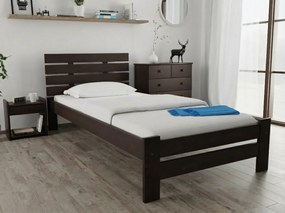 PARIS magasított ágy 90x200 cm, diófa Ágyrács: Léces ágyrács, Matrac: Deluxe 10 cm matrac