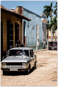 Poszterek 80x120 Lada Kubai taxik