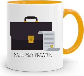 Sárga Ügyvéd Bögre A Legjobb Ügyvéd fényképes nyomtatással