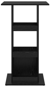 Bárasztal tárolóval Fekete tölgy 60x60x102 cm MDF