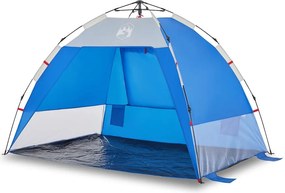 vidaXL 2 személyes azúrkék vízálló gyorskioldó strandsátor