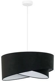 Brilagi - LED Csillár zsinóron LYRA 1xE27/15W/230V fekete/fehér