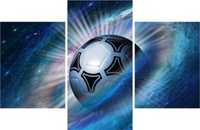 Kép - Futball a térben (90x60 cm)