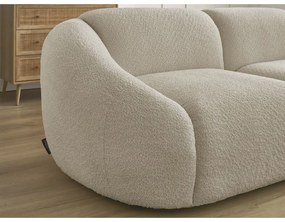 Bézs buklé kanapé 230 cm Tina – Bobochic Paris