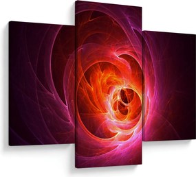 Modern rózsaszín absztrakció képe (90x60 cm)