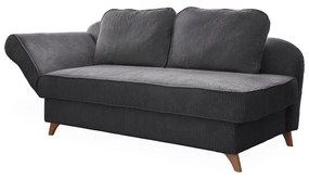 Szürke kordbársony heverő (bal oldali) Chic Charlotte – Miuform