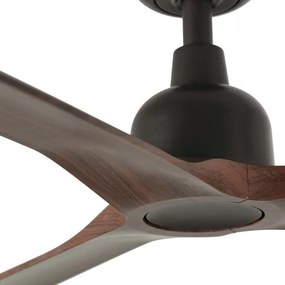 FARO 34362 - Mennyezeti ventilátor OUTWOOD L barna/fekete átm. 150 cm IP44 + távirányító
