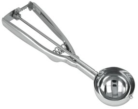 Rozsdamentes acél jégkrém és fagylalt adagoló kanál, ⌀ 5 cm - Metaltex