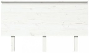 fehér tömör fenyőfa ágyfejtámla 139x6x82,5 cm