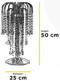 ONLI - Asztali lámpa PIOGGIA 2xE14/6W/230V arany 50 cm