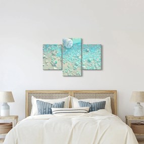 Kép - Tengerparti hangulat türkiz árnyalatokban (90x60 cm)