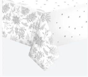 Karácsonyi Botanical Silver papír asztalterítő 120x180 cm