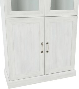 vitrines szekrény, északi sosna/vadtölgy, ROYAL W4D