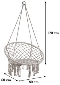 Cardenas függőfotel szürke