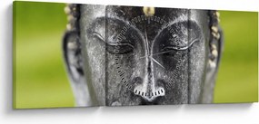 Kép - Buddha szobor II. (órával) (90x30 cm)