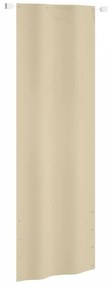 Bézs oxford-szövet erkélyparaván 80 x 240 cm