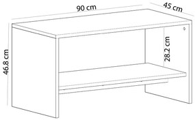 Apollon White and Sapphire Oak konferenciaasztal