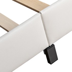 Kárpitozott ágy ,,Párizs" 160 x 200 cm - fehér