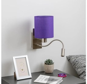 Brilagi - LED Fali lámpa NUBILA 1xE27/25W/230V + LED/3W króm/lila