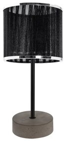 Mila asztali lámpa E14-es foglalat, 1 izzós, 25W szürke-fekete