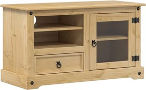 vidaXL Corona tömör fenyőfa TV-szekrény 100 x 45 x 58 cm