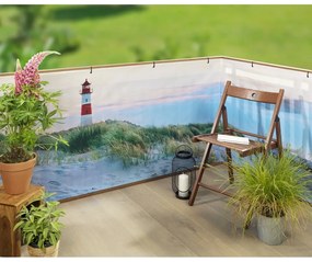 Műanyag belátásgátló erkélyre 500x85 cm North Sea Coast – Maximex