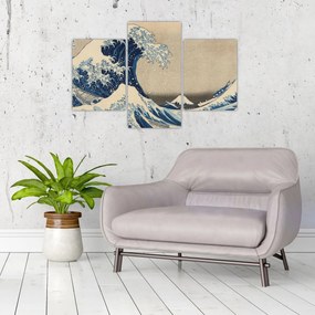 Kép - Katsushika Hokusai, Under the Wave off Kanagawa, reprodukciók (90x60 cm)