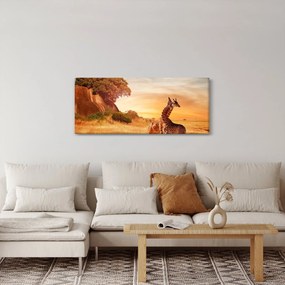 Kép - Zsiráfok Afrikában (120x50 cm)