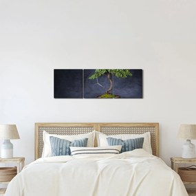 Kép - Bonsai (órával) (90x30 cm)