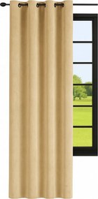 Elegáns velúr függöny 140x250 Velúr Velvet Függöny Bézs