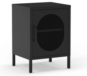 Fekete fém éjjeliszekrény Diora – Marckeric