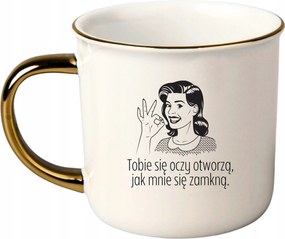 Bögre Fehér Arany Rant Ajándék Vicces Nap Anya Szeme Kinyílik