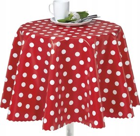 Abrosz Piros Pöttyös Kerek Vastag Kör 120 cm