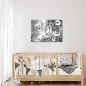 Üveg kép - Romantikus kert (70x50 cm)