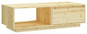 tömör fenyőfa dohányzóasztal 110 x 50 x 33,5 cm