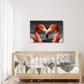 Két szerelmes flamingó képe (90x60 cm)