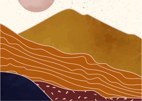 Üveg kép - Spacefrog design hegy N⁰1 (70x50 cm)