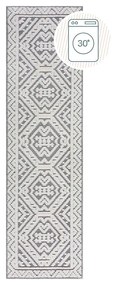 Szürke mosható zsenília futószőnyeg 60x240 cm Jaipur – Flair Rugs