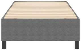 Boxspring Ágy Világosszürke 80x200 cm Kordbársonyos Szövet