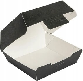 Thermo burgerbox fekete 13x12,5x6,2 cm 50 db