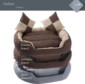 PESTUFF Kutyafekhely 65 x 50 x 20 cm krém/barna