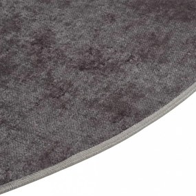 szürke csúszásmentes mosható szőnyeg φ 120 cm